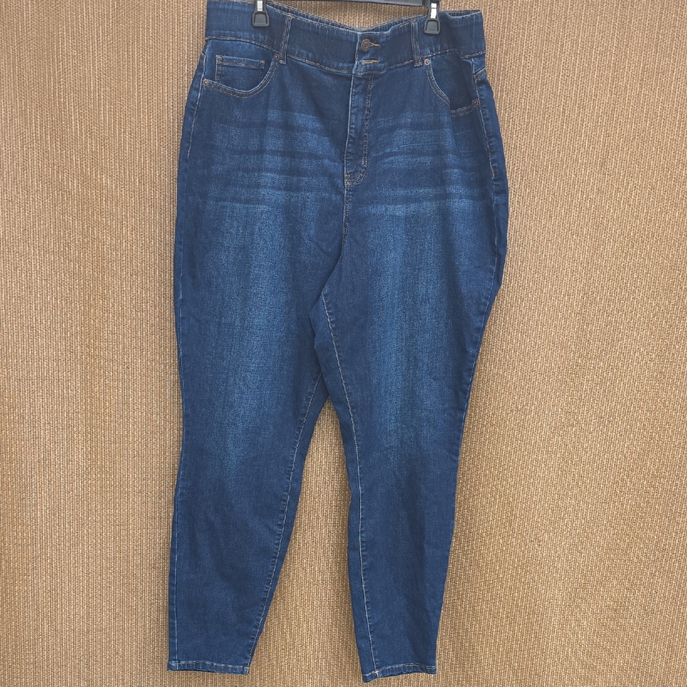 Fashion to Figure Dark Blue Ankle Jeans